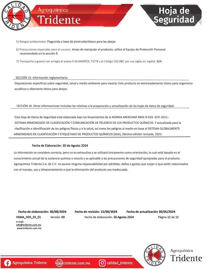CIALOTRIN 6.5 CE (Lambda Cialotrina) - 1L