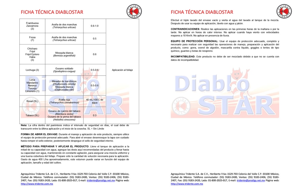 DIABLOSTAR (BIFENTRINA) - 950ML