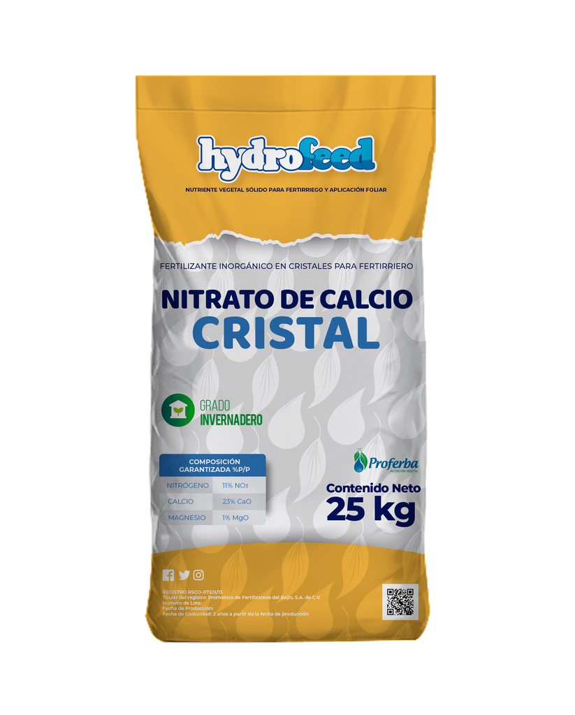 NITRATO DE CALCIO CRISTAL - 25KG