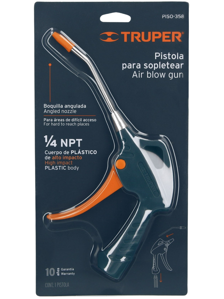 PISTOLA PLASTICA PARA SOPLETEAR