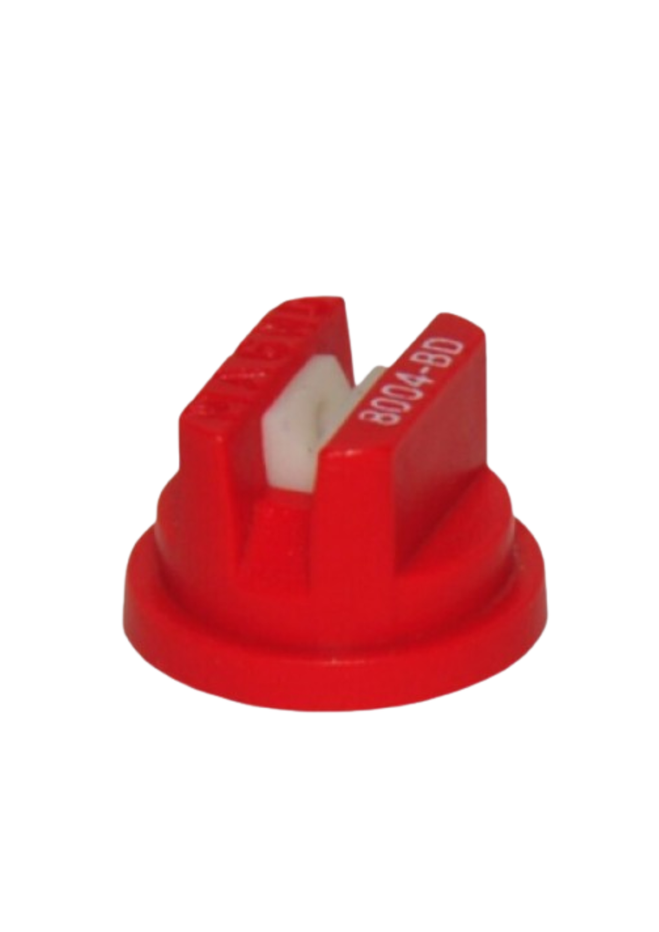 PUNTA PLASTICO ABANICO #4 ROJA