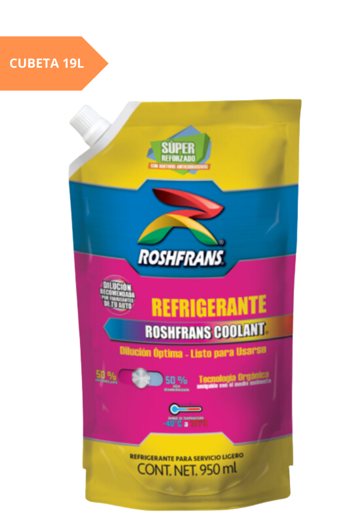 REFRIGERANTE COOLANT 50% - CUBETA 19 L