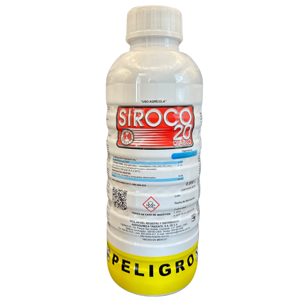 SIROCO 20EC (CIPERMETRINA) - 950ML