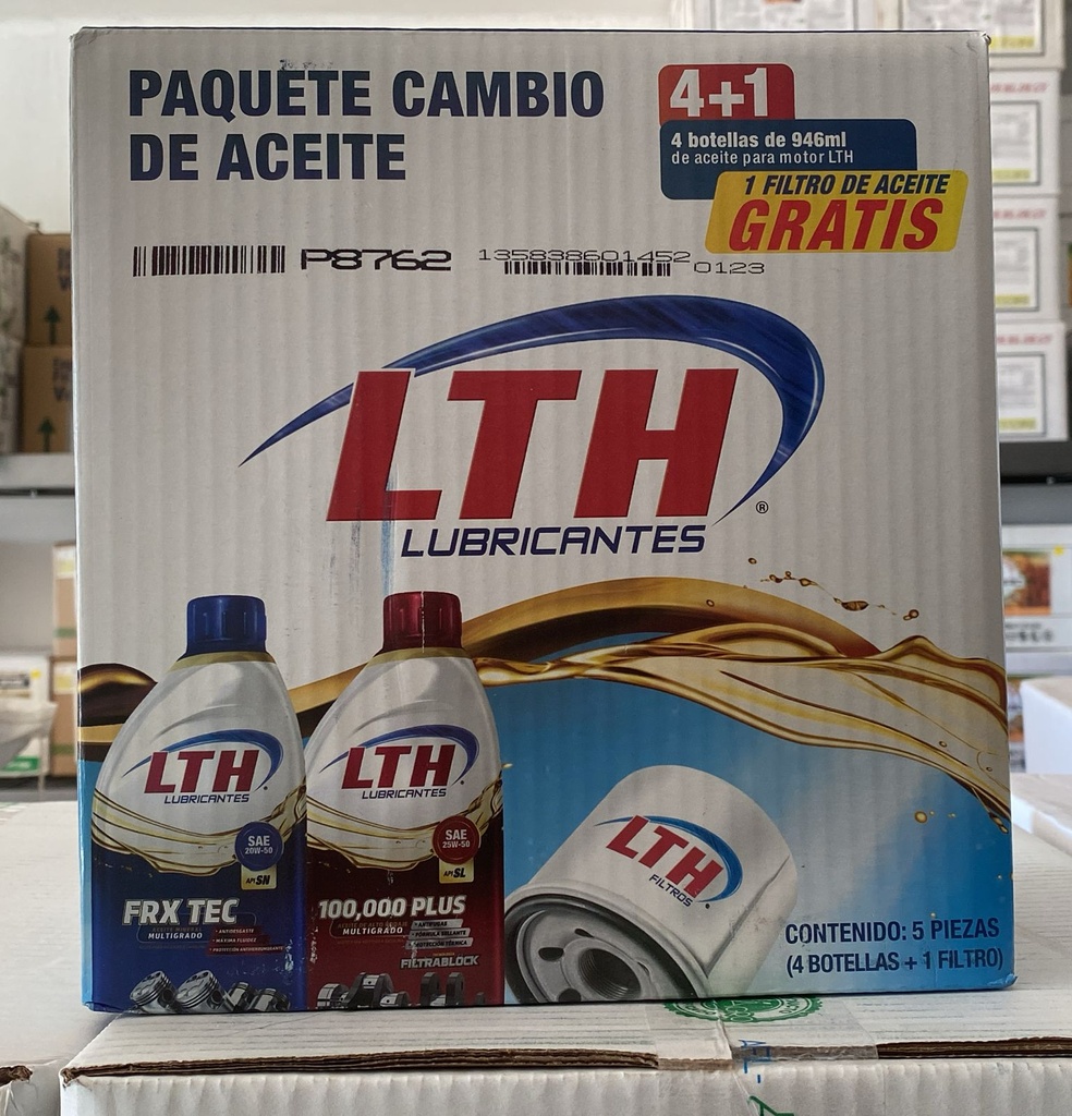 PAQUETE CAMBIO DE ACEITE LTH (FRX TEC 20W-50 SN + FILTRO LTH-149)