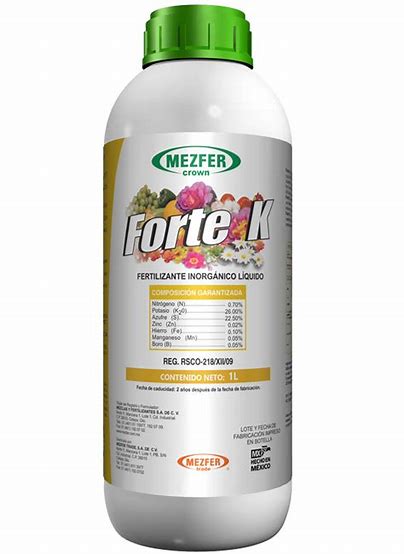 FORTE K - (FERTILIZANTE ORGANICO) BOTELLA 1 L