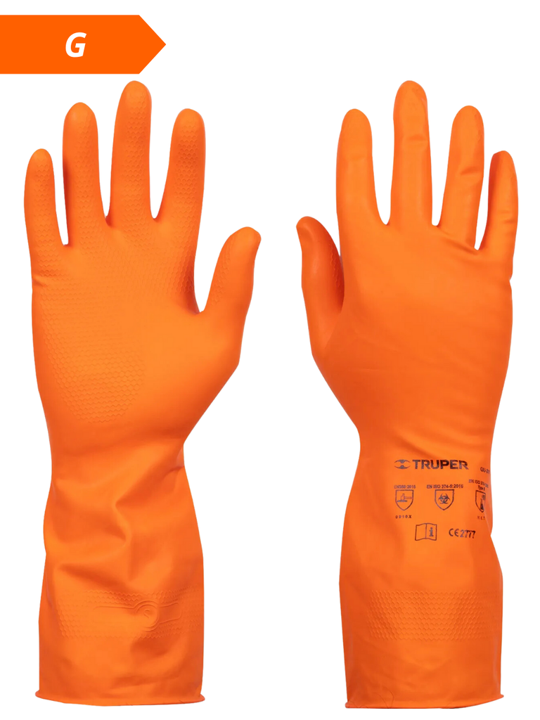 GUANTES DE LATEX PARA LIMPIEZA GRANDES TRUPER