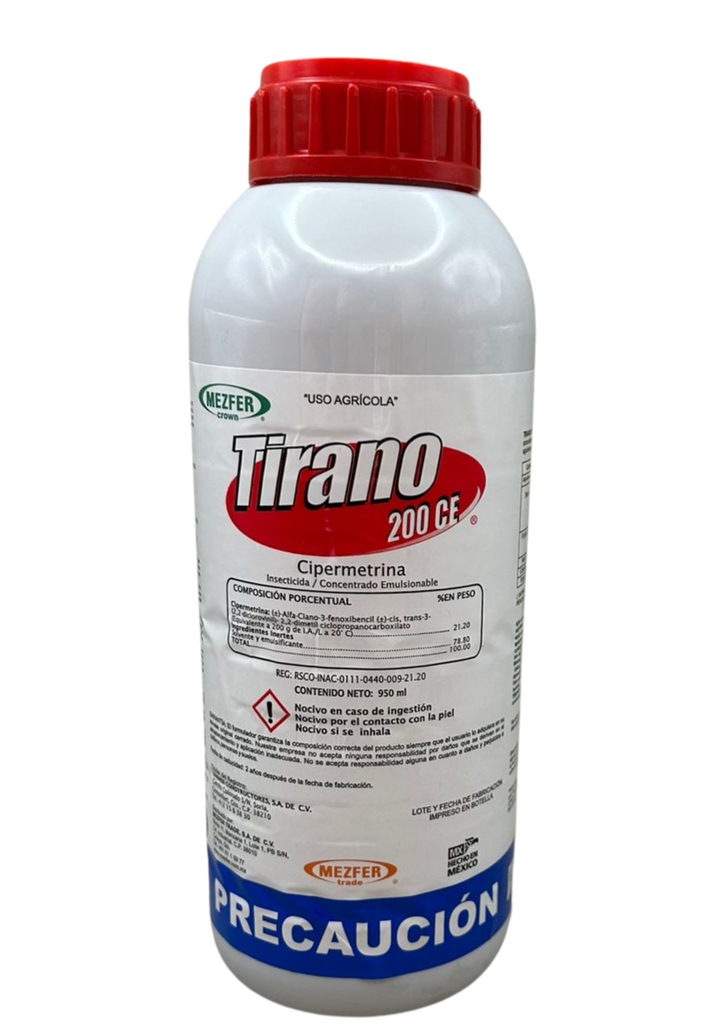 TIRANO 200 (CIPERMETRINA 200) - BOTELLA 950 ML