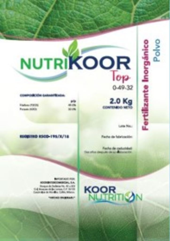 NUTRIKOOR TOP 0-49-32 (FERTILIZANTE) - 25KG