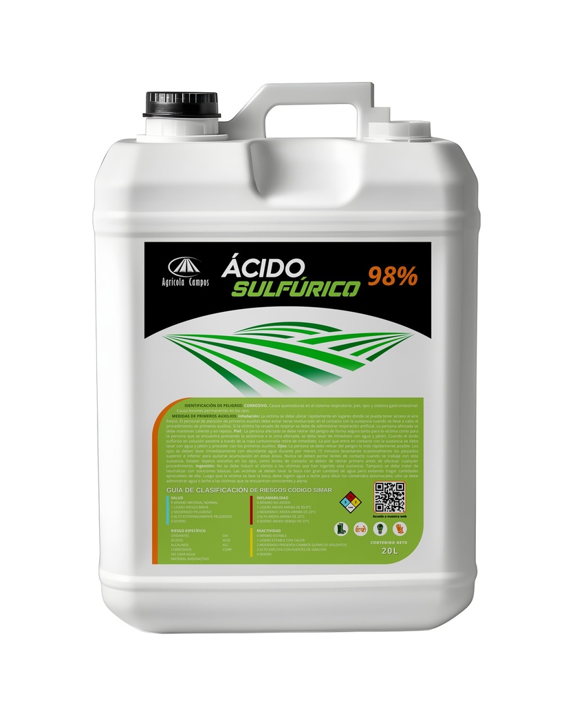 ACIDO SULFURICO AL 98% - GRANEL