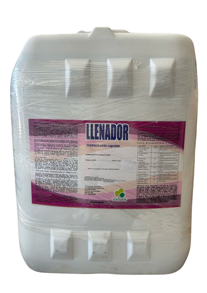 LLENADOR PLUS(POTASIO) GARRAFA 20L