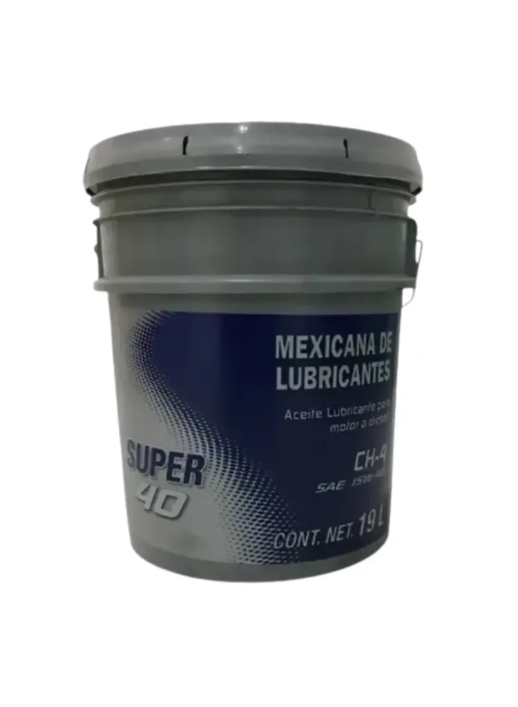 ACEITE DIESEL SAE 40 15W-40 MEXICANA LUIBRICANTE CUBETA 19 L