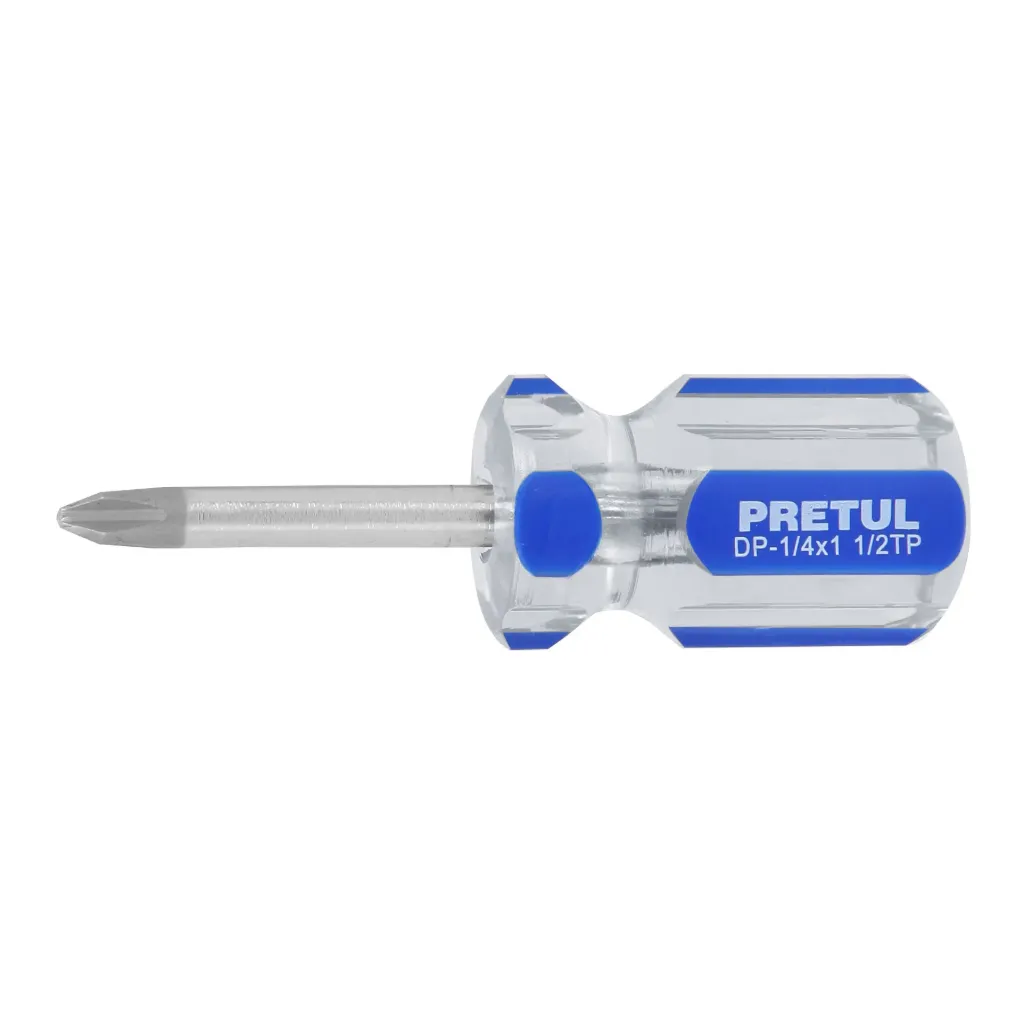 DESARMADOR PUNTA PHILLIPS 1/4 X 1-1/2", MANGO PVC, PRETUL