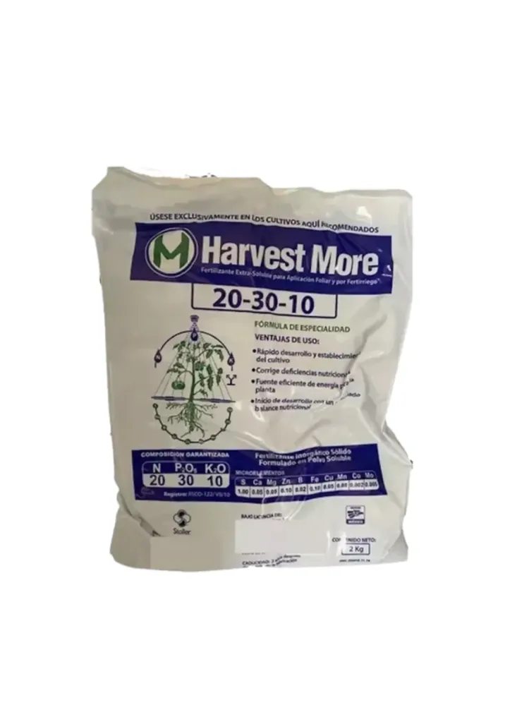 FERTILIZANTE HARVEST MORE 20-30-10 - 2KG