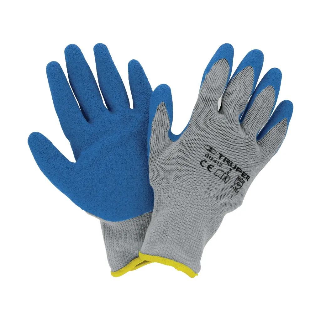 GUANTES DE POLIESTER RECUBIERTOS DE LATEX TALLA G