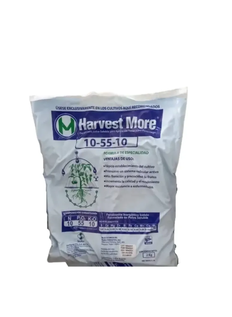 HARVEST MORE 10-55-10 - SACO 2 KG