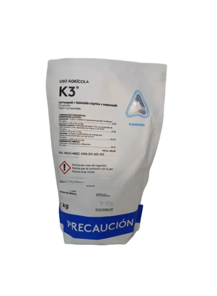 K3 (CYMOXANIL+COBRE+MANCOZEB) - BOLSA 1 KG