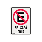 LETRERO DE SEÃ‘ALIZACIÃ“N "NO ESTACIONARSE", 25 X 34 CM