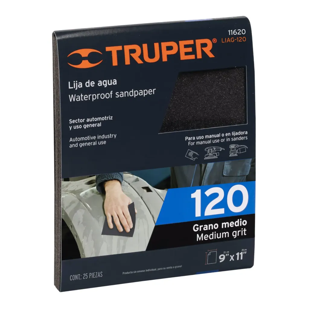 LIJA DE AGUA, GRANO 120 TRUPER