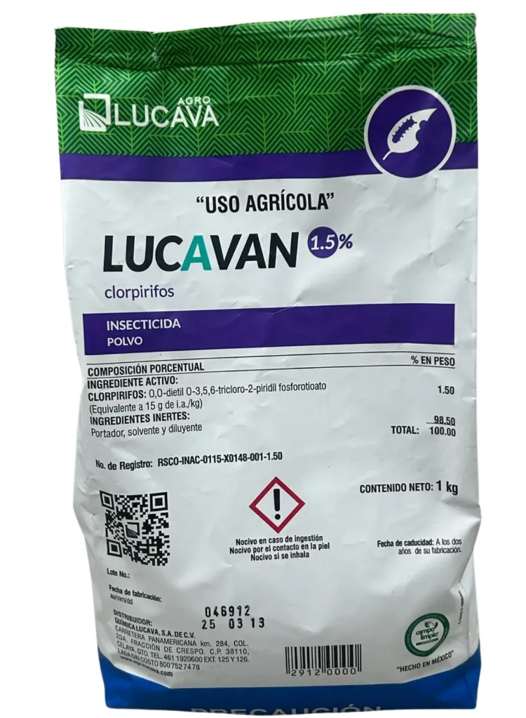 LUCAVAN 1.5% (CLORPIRIPHOS) 1KG