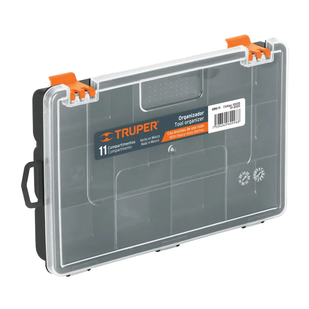 ORGANIZADOR 9" CON 11 COMPARTIMENTOS, TRUPER