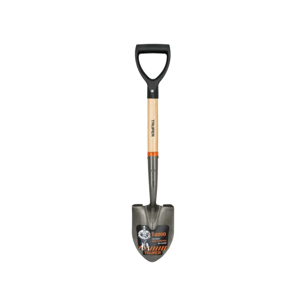 PALA CAJUELERA REDONDA, PUÃ‘O "D" MANGO DE MADERA, TRUPER