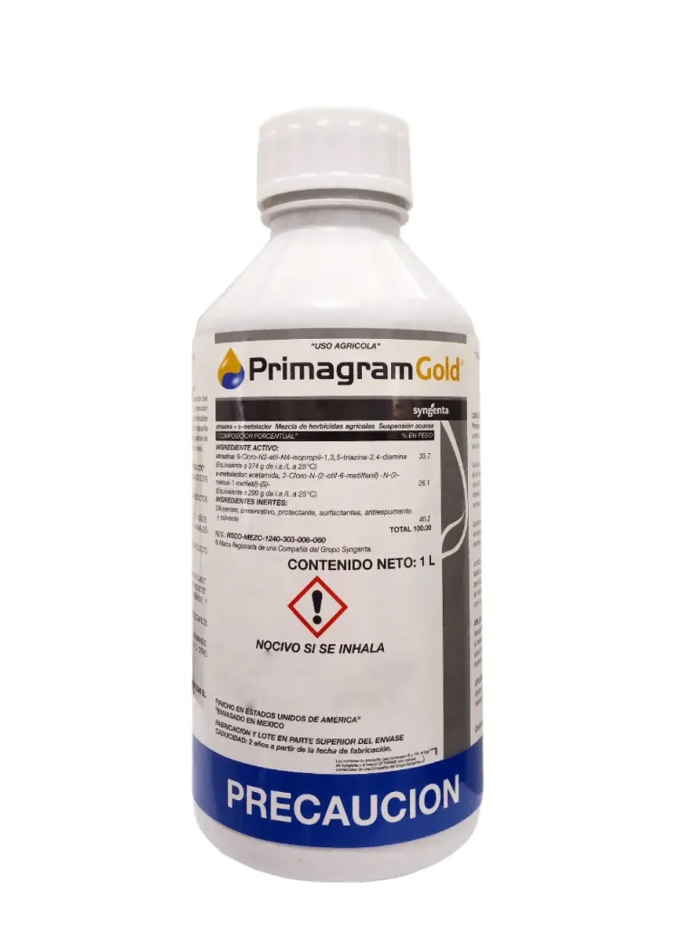 PRIMAGRAM GOLD (ATRAZINA+METOLACLOR) - BOTELLA 1 L