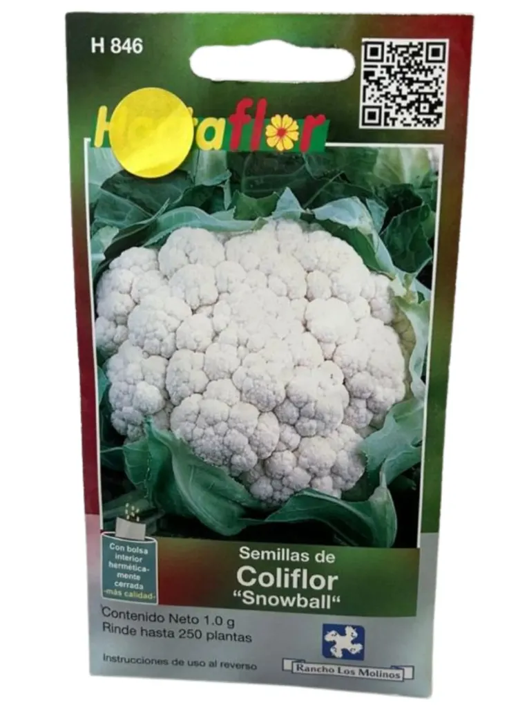 SEMILLA DE COLIFLOR SNOWBALL - SOBRE HORTAFLOR/CALORO