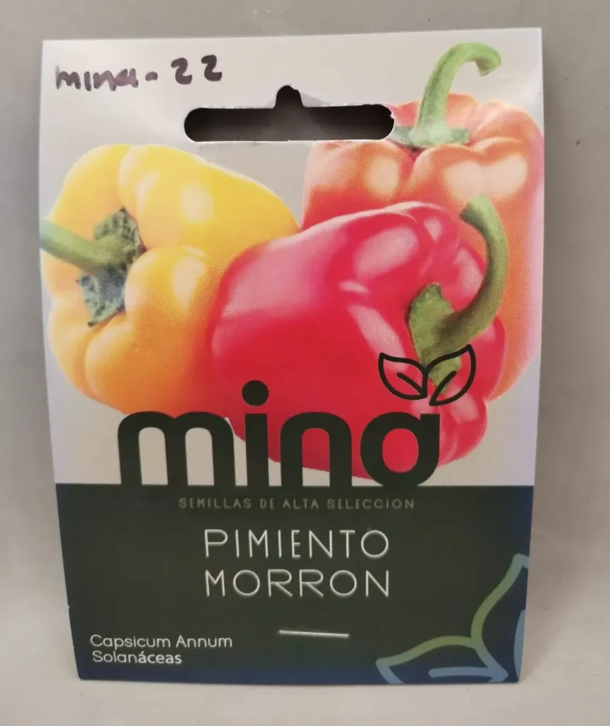 SEMILLAS DE CHILE MORRON - SOBRE MINA