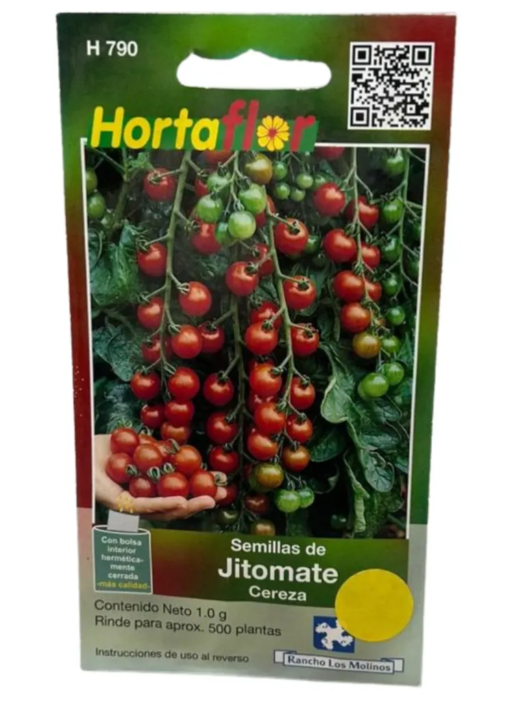 SEMILLAS DE JITOMATE CEREZA - SOBRE HORTAFLOR
