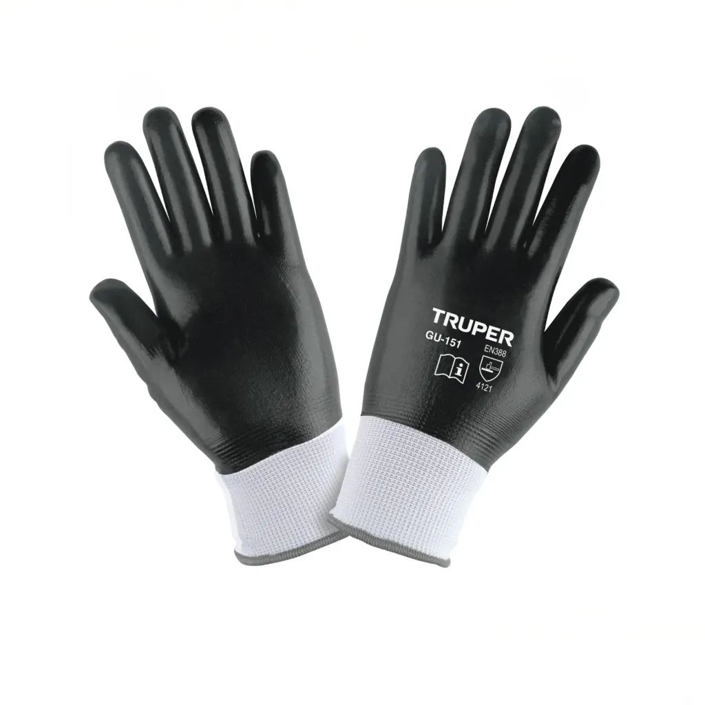 GUANTES DE POLIESTER CON RECUBRIMIENTO DE NITRILO-G