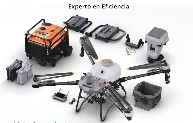 DRON DJI AGRAS T55, (incluye control remoto, generador multifuncional inverter, 3 baterias inteligente)