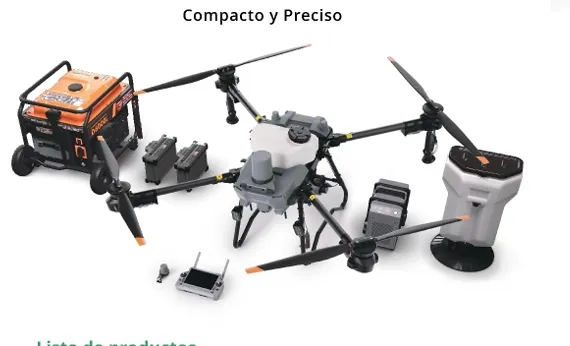 DRON DJI AGRAS T25, (Incluye control remoto, generador multifuncional inverter, 3 baterías inteligente)