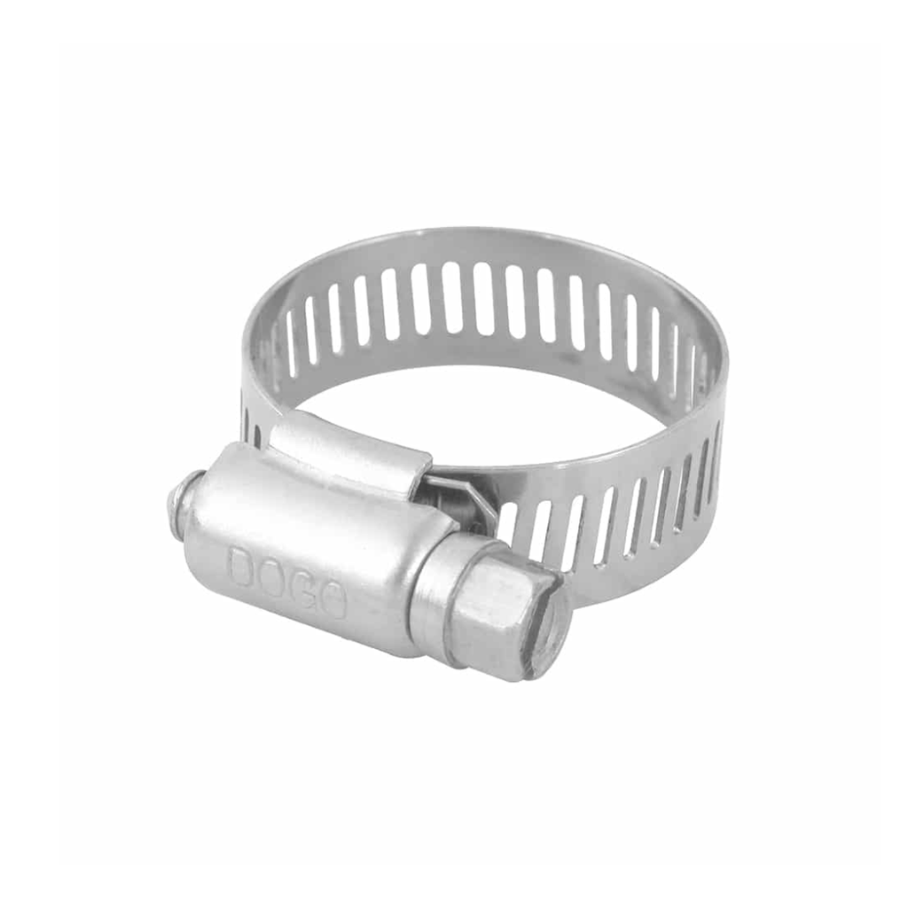 ABRAZADERA DE ACERO INOXIDABLE 3/4" A 1 3/4"