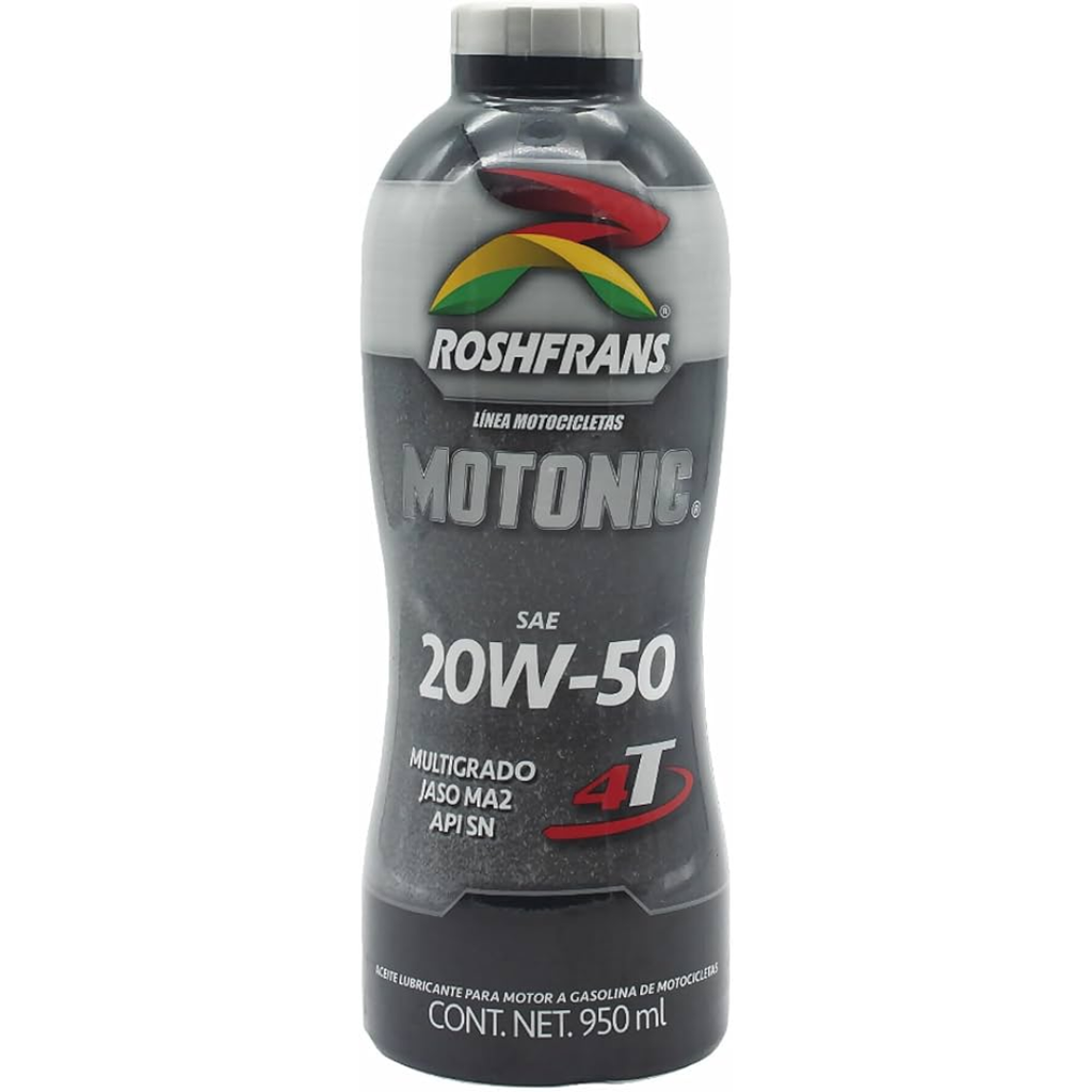 ACEITE MOTONIC 4 TIEMPOS SAE 20W-50 BOTELLA 950 ML