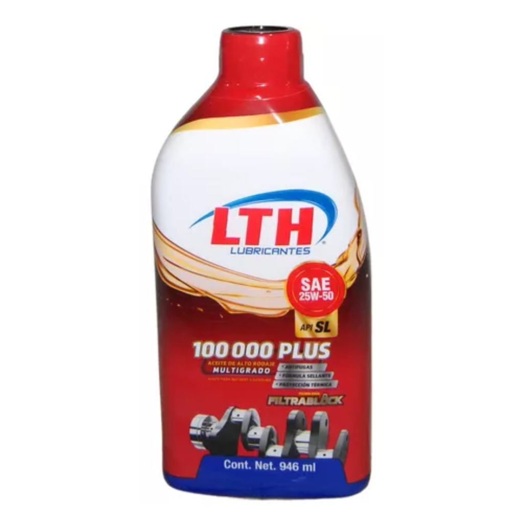 ACEITE PARA MOTOR A GASOLINA ALTO KM 25W-50 SL LTH - BOTELLA 946 ML