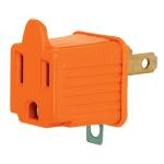 ADAPTADOR 3 A 2, NARANJA, A GRANEL