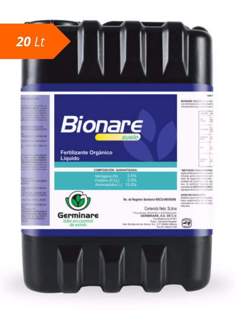 MEJORADOR BIONARE SUELO - GARRAFA 20L