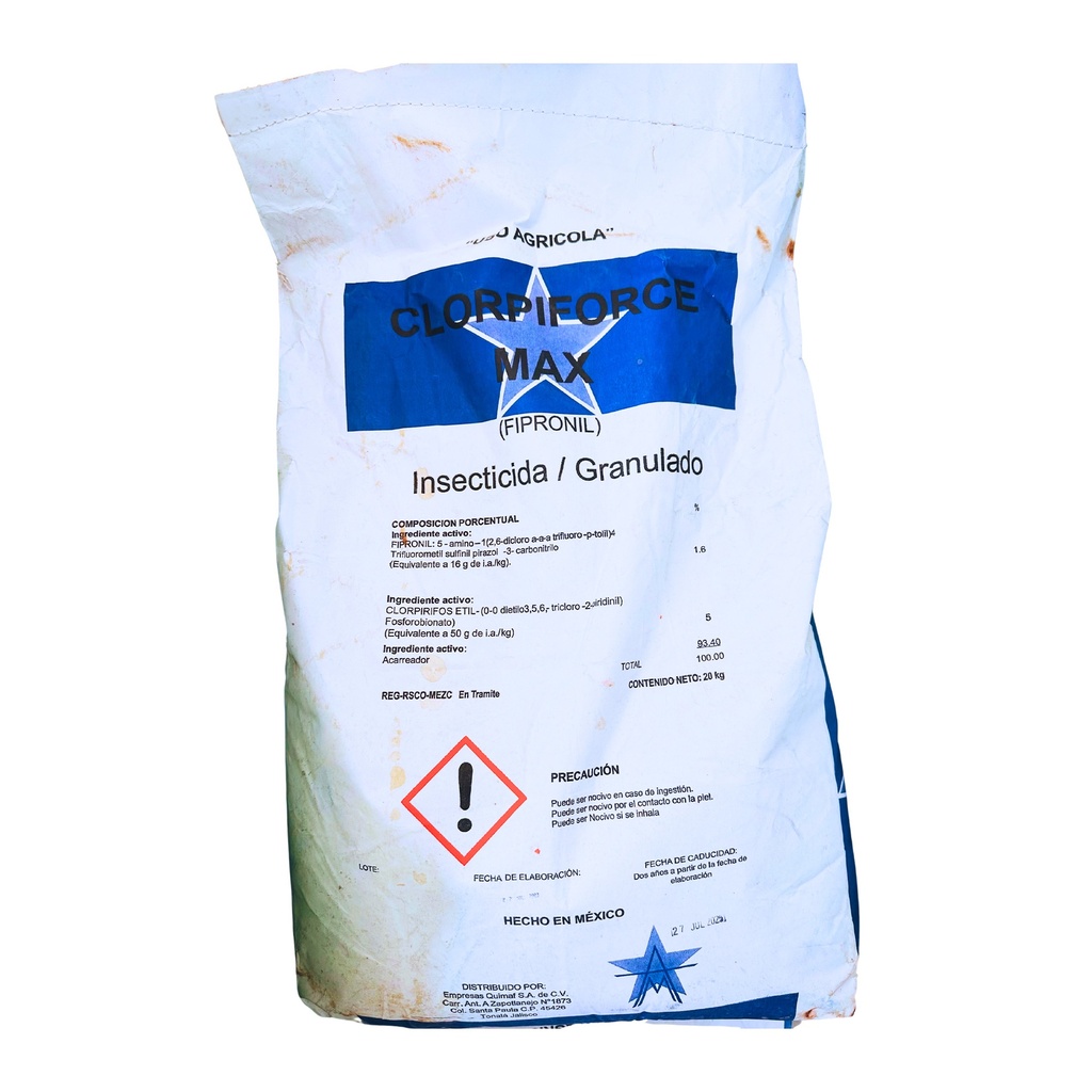 CLORPIRIFORCE 5G (CLORPIRIFOS ETIL 5%) - GRANEL