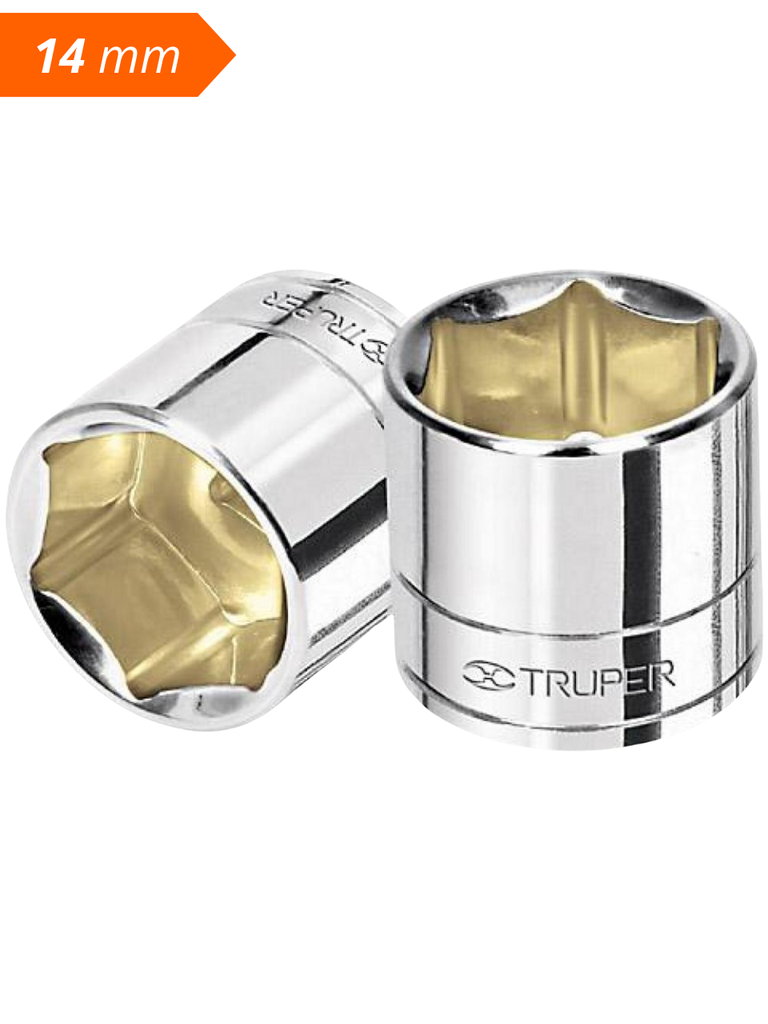 DADO DE 6 PUNTAS, 14 MM CUADRO DE 3/8"