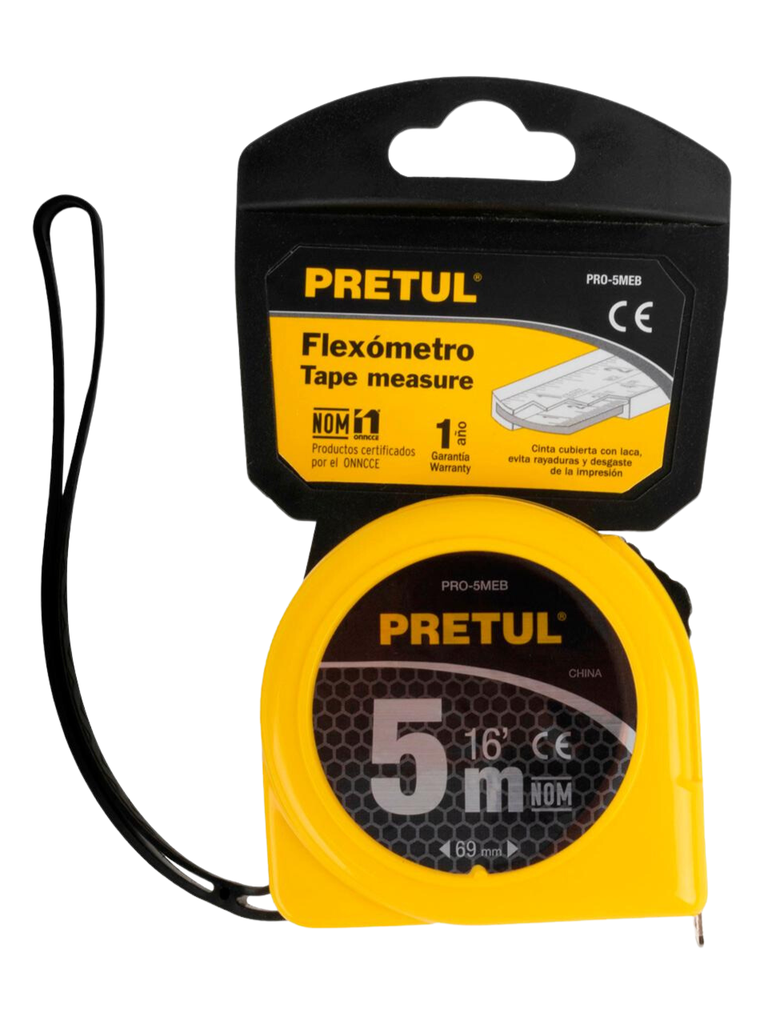 FLEXOMETRO 5M PRETUL