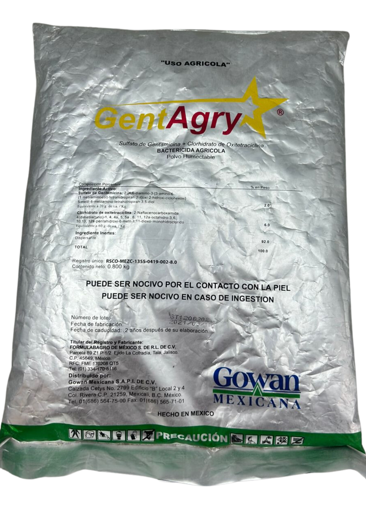 GENTAGRY (GENTAMICINA+OXITETRACICLINA) - BOLSA 800 G