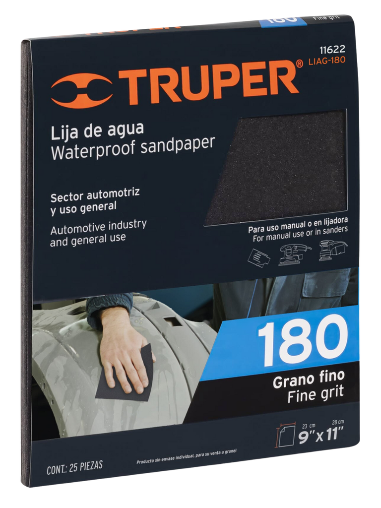 LIJA DE AGUA, GRANO 180