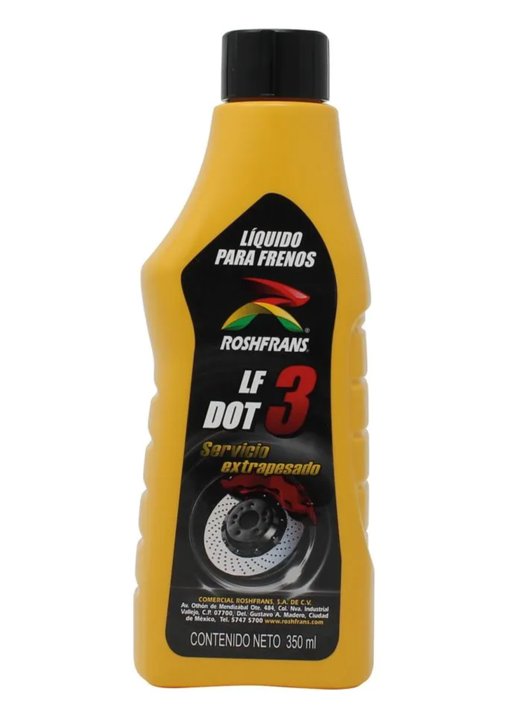 LIQUIDO PARA FRENOS DOT-3 BOTELLA 350 ML