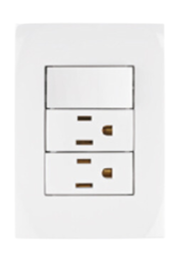 [TRU 46489] INTERRUPTOR SENCILLO C/DOS CONTACTOS