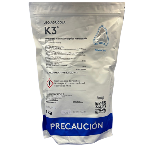 K3 (CYMOXANIL+COBRE+MANCOZEB) - BOLSA 1 KG