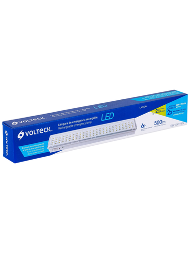[TRU 43009] LAMPARA DE EMERGENCIA RECARGABLE 500LM, 100 LEDS
