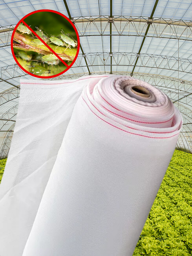 MALLA ANTIAFIDOS 50 X 25 150 GRAMOS CRISTAL DE 1.70 X 84 METROS