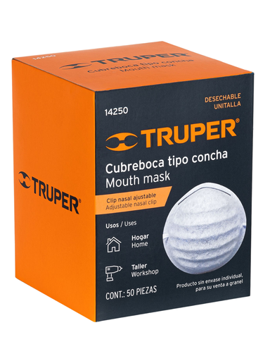 [TRU 14250] MASCARILLA PARA POLVOS DESECHABLE TRUPER