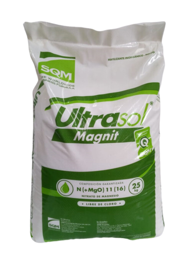 [SVT-NMG-SOL-25] NITRATO DE MAGNESIO ULTRASOL SQM MAGNIT (11-0-0-16 MgO) - SACO 25 KG
