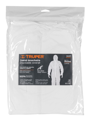 [TRU 14421] OVEROL DESECHABLE G, TRUPER